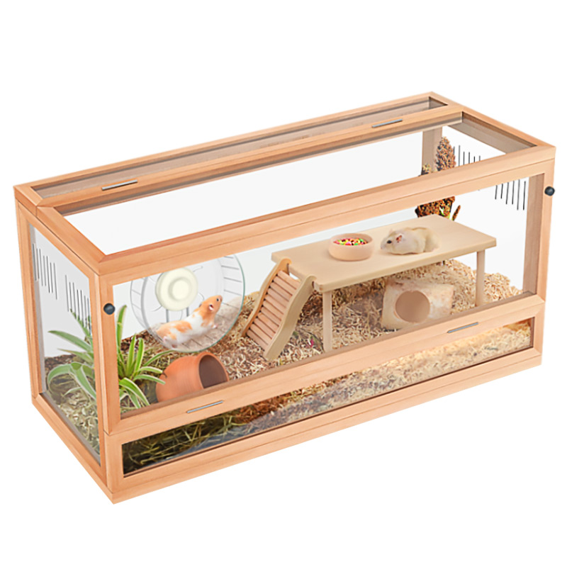 仓鼠笼子空间别墅实木金丝熊基础笼防越狱豚鼠笼子