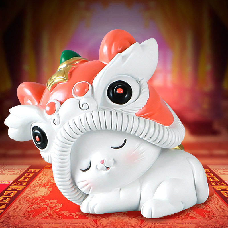 故宫摆件金狮祥瑞猫卡卡通公仔潮玩创意萌猫文创