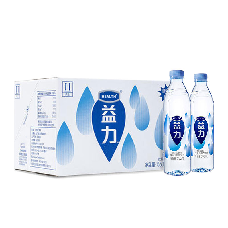 新日期定制支持饮用水纯净水整箱550ml24矿泉水天然益力饮用水