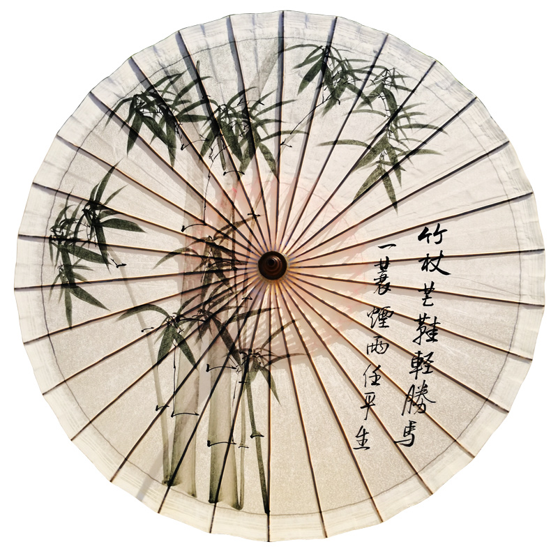 唐风宋雨油纸伞 传统雨伞中式遮雨实用中国风复古典雨伞手绘 墨竹