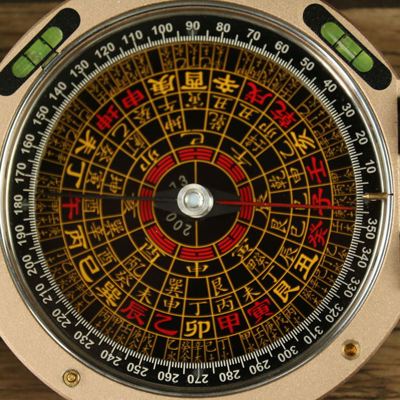 地质罗盘高精度风水随身携带专业二寸小号袖珍迷你摆件