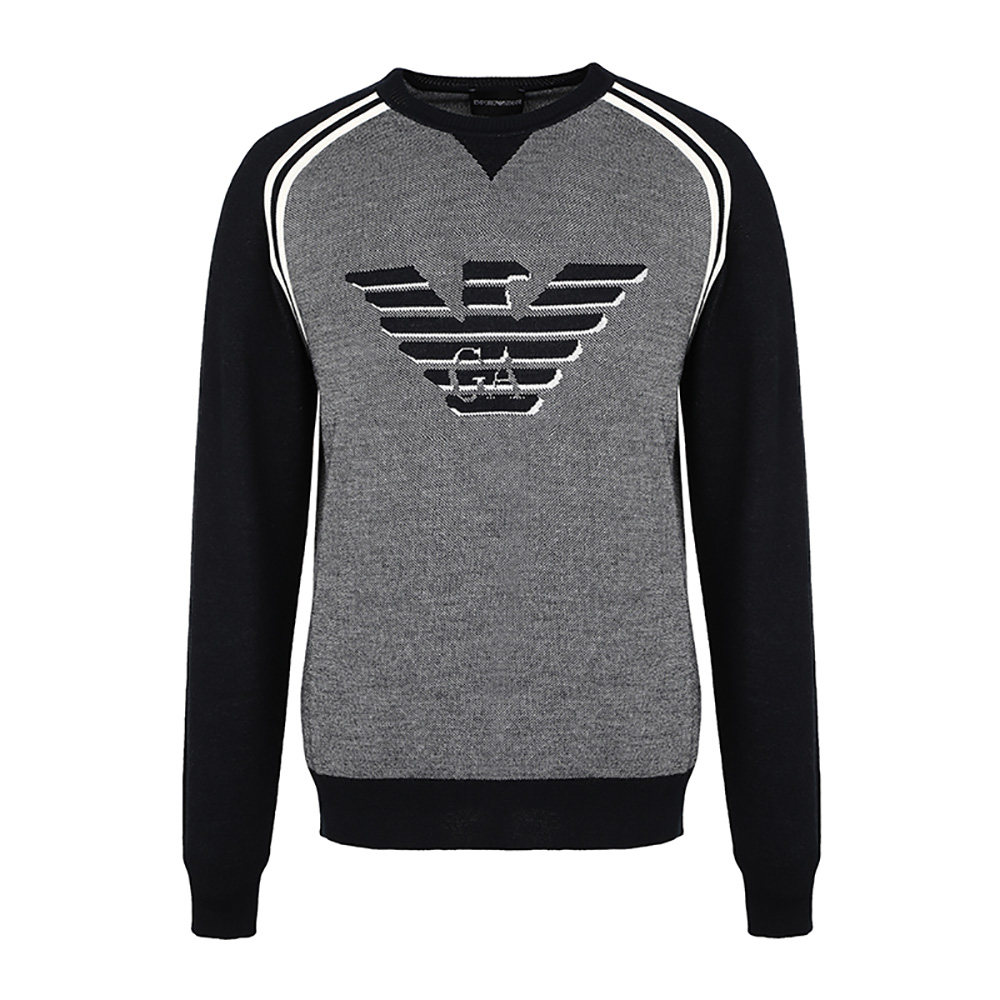 emporioarmani20秋冬男装套头针织衫6h1mta1mdfz阿玛尼针织衫
