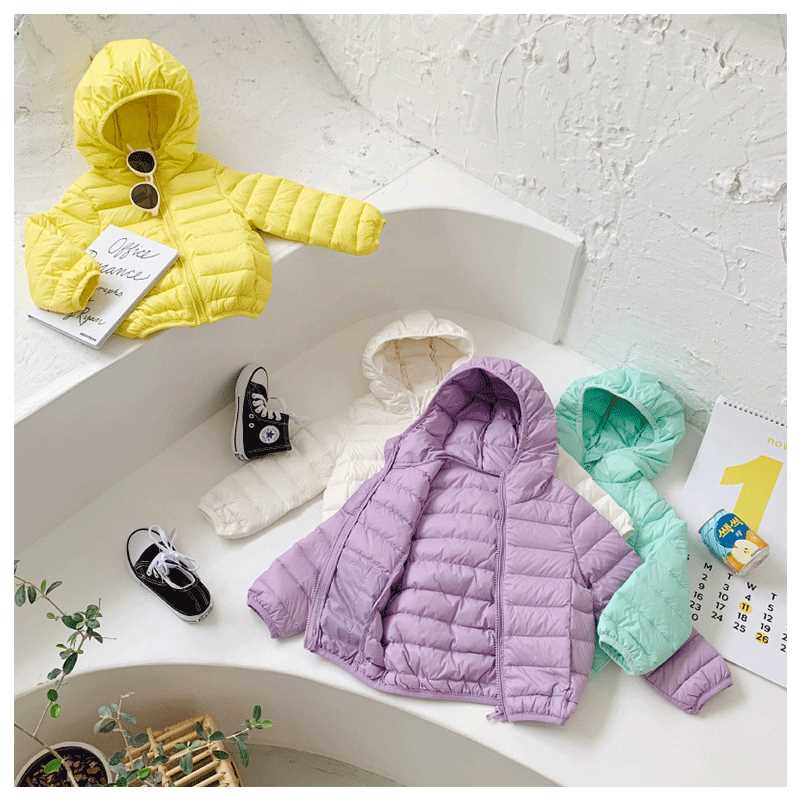反季儿童轻薄羽绒服短款男童女童中大童宝宝婴儿童装小童冬装外套