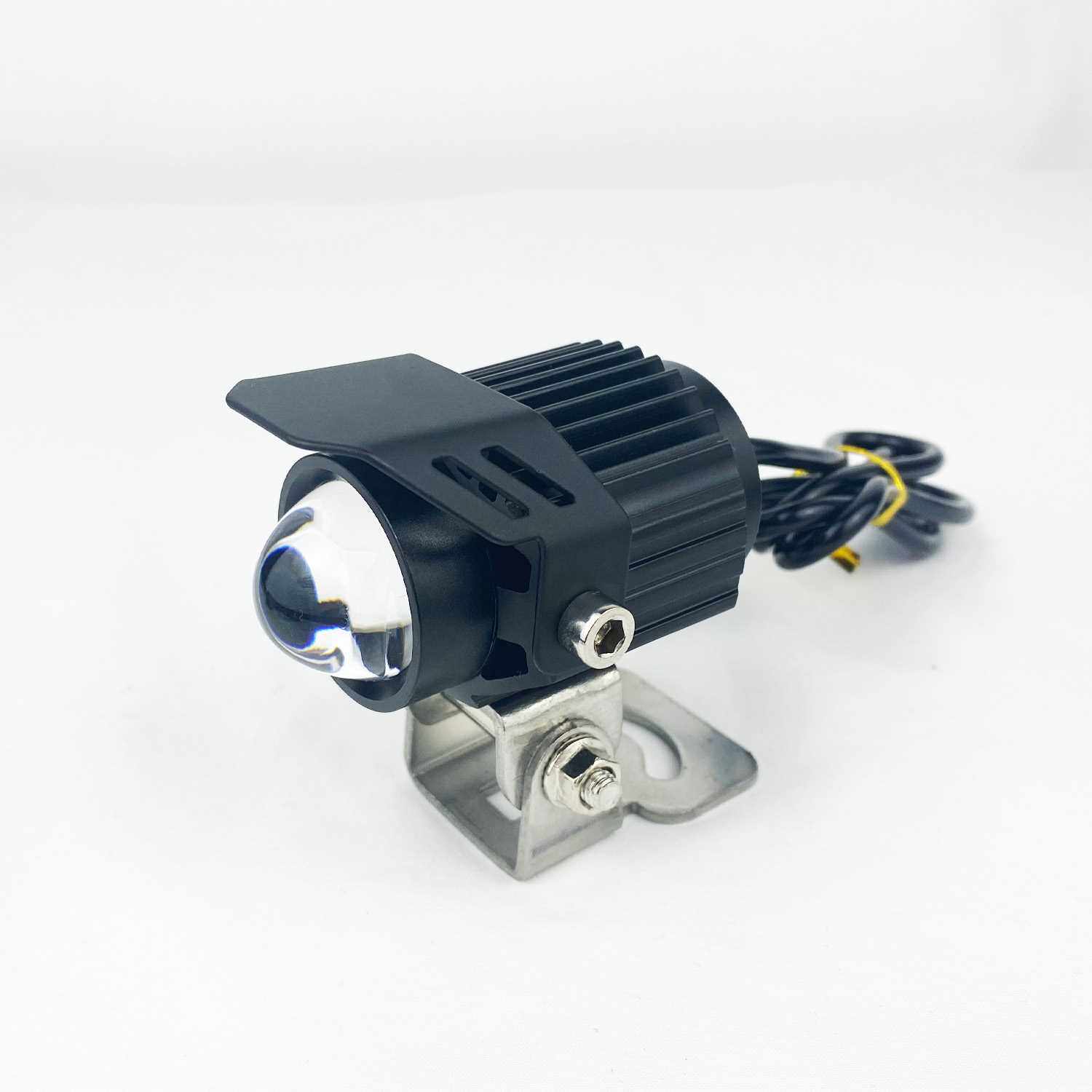 石栏摩托车外置led射灯辅路电动车远近透镜大灯摩托车车灯