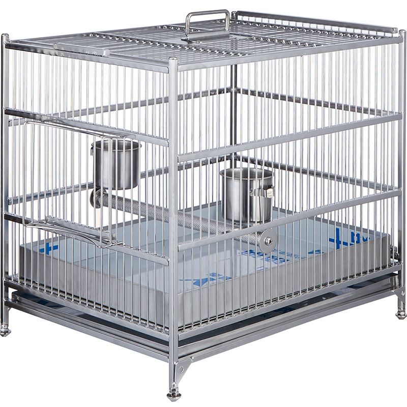 nimiwei鹩哥八哥画眉洗澡鸟笼大号不锈钢玄凤虎皮鸟笼