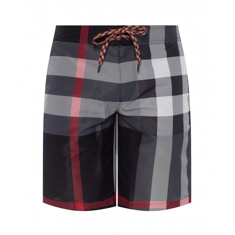 burberry博柏利男士短裤格纹抽绳沙滩休闲运动裤衩8022648休闲裤