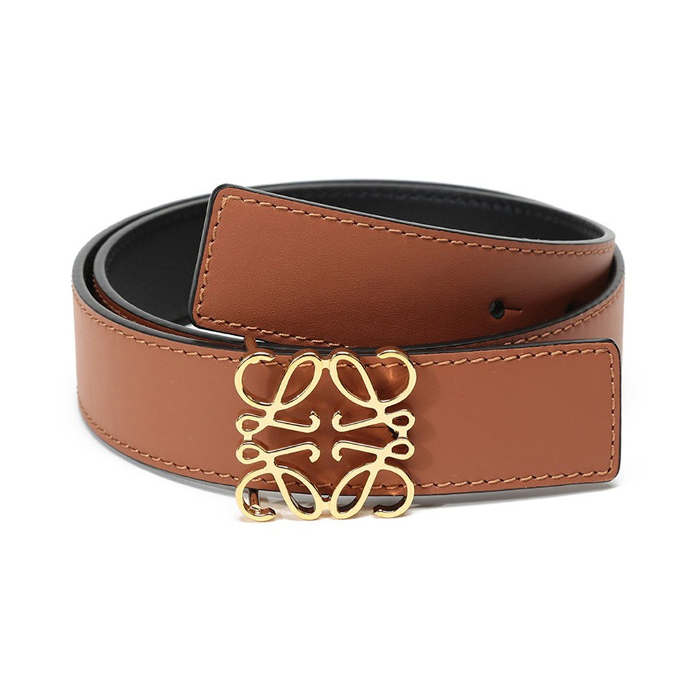 loewe罗意威黄褐色女士时尚时尚牛牛皮休闲百搭腰带腰带