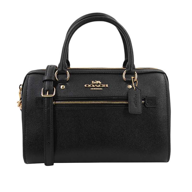 包送枕头包枕头单肩黑色coach蔻驰包黑色波士顿斜挎通用款女包