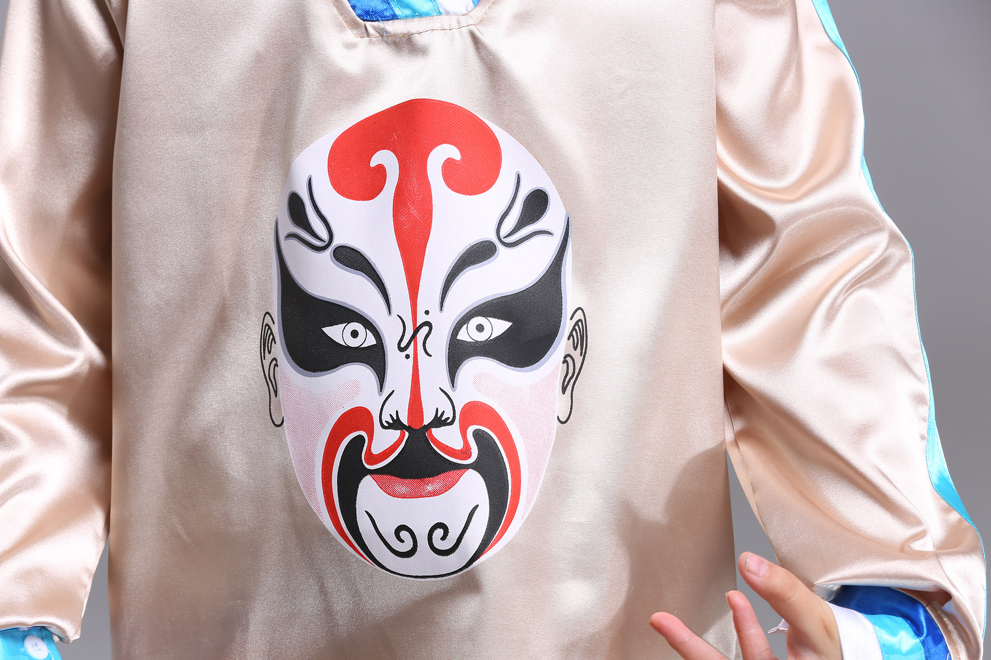 脸谱小荷风采说唱演出服京剧脸谱戏服学生戏曲广播体操儿童演出服