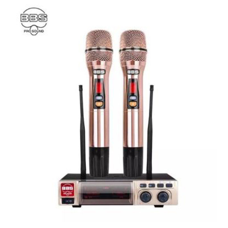 bbs f80d f30s变音无线话筒一拖二ktv家用娱乐k歌唱歌舞台防啸叫动圈u