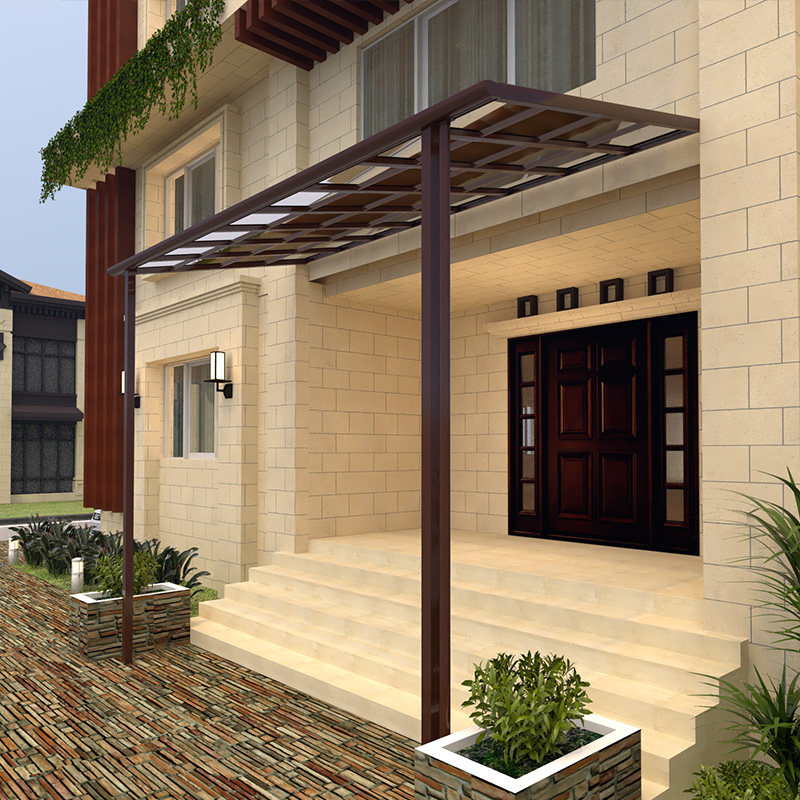 爱墅别墅户外铝合金雨棚遮阳庭院棚子家用露台遮阳篷