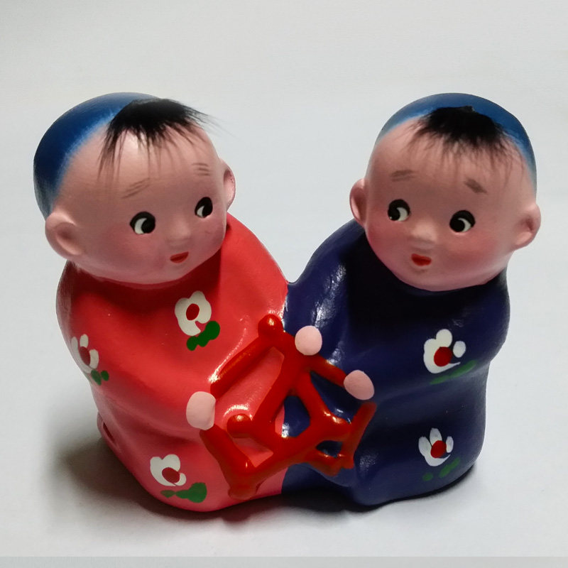 天津新婚装饰手工艺品民间赐福求子娃娃百子泥人泥人