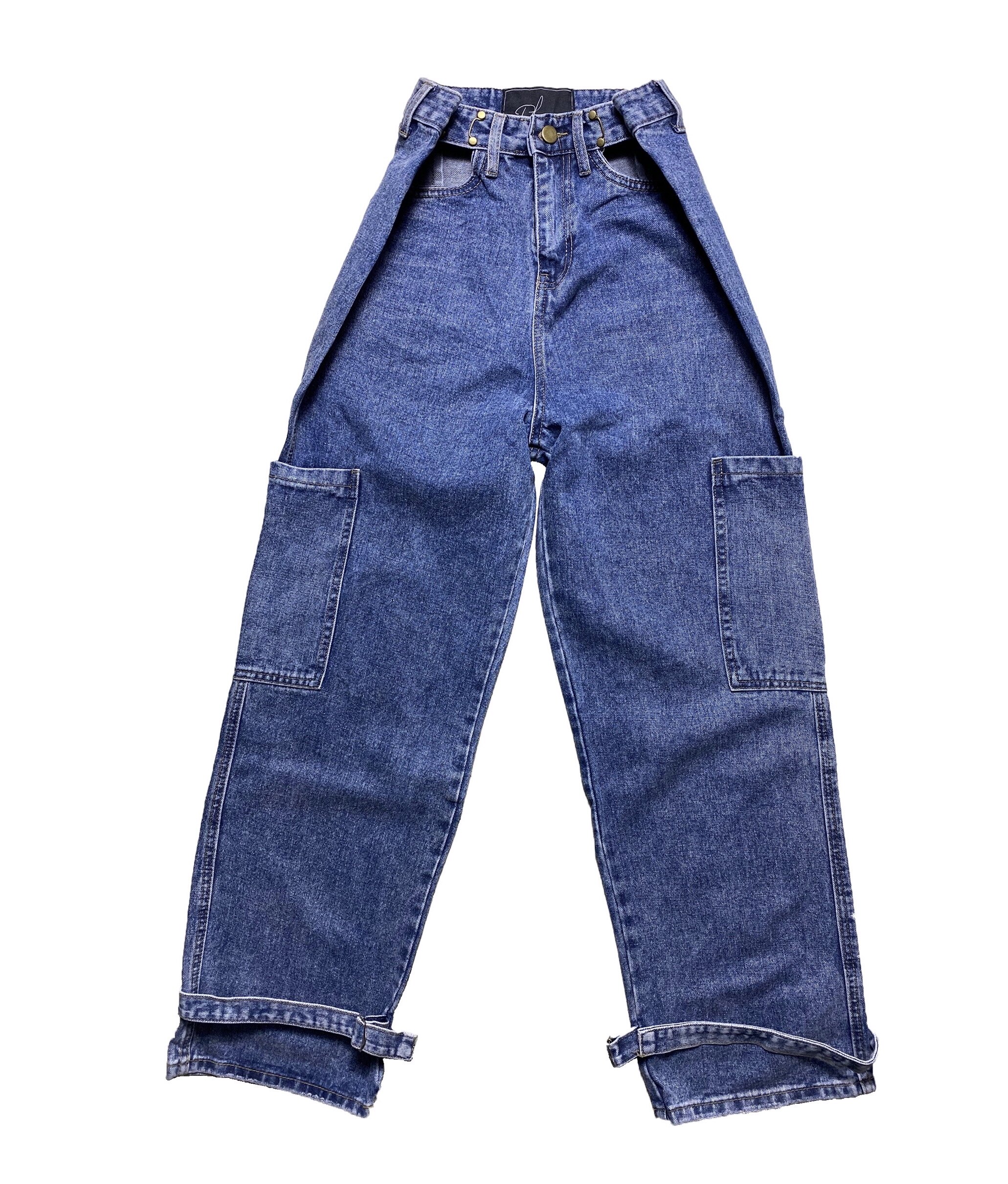 dbqueen原创mandala设计高腰镂空雅风裤脚阔腿牛仔裤