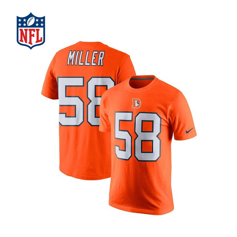 nfl丹佛野马vonmiller男子橄榄球服