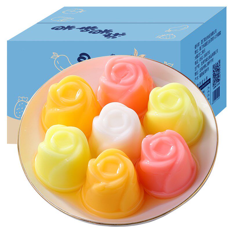 整箱学生酸奶果冻布丁零食果肉小孩果冻