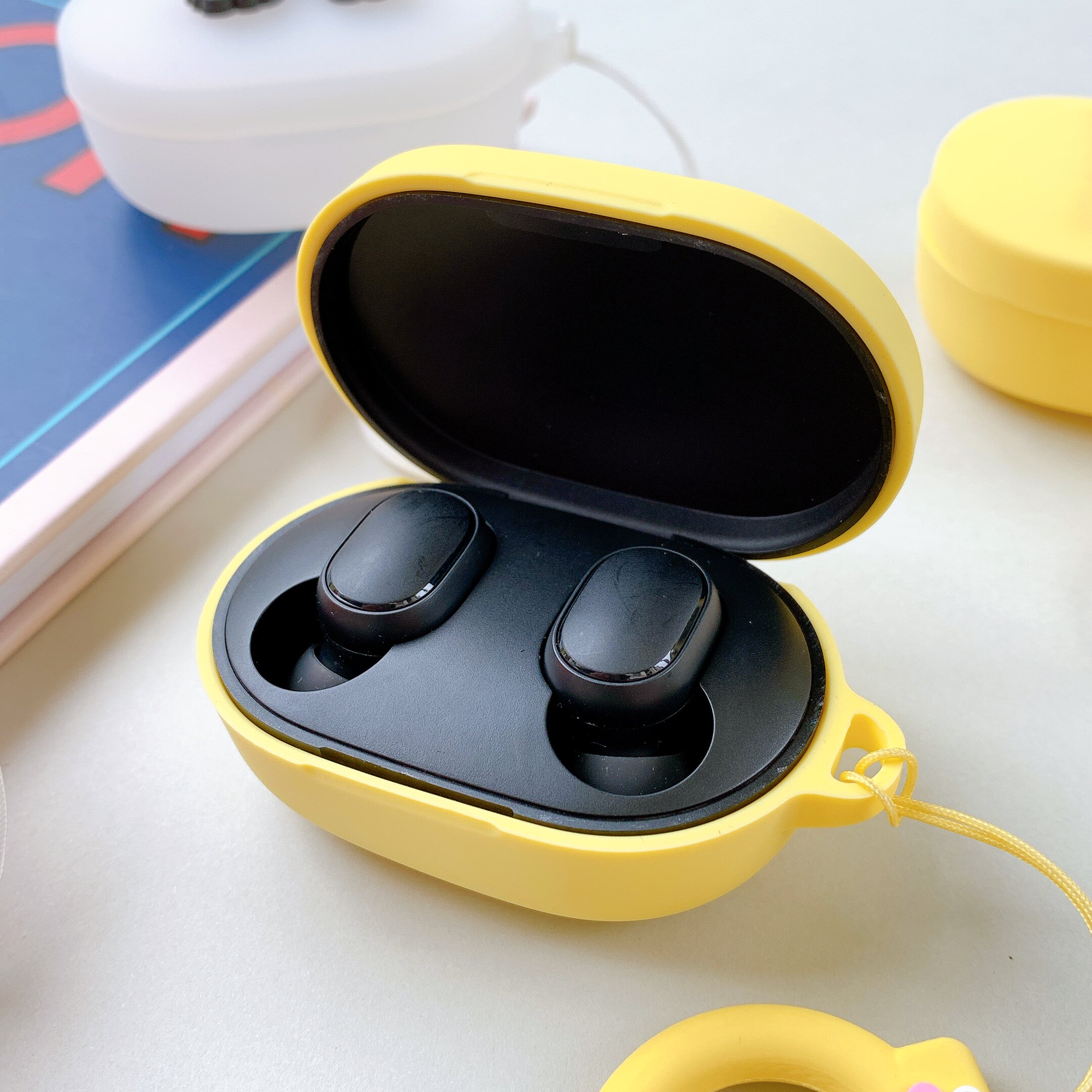 适用红米蓝牙耳机redmi airdots2代保护套可爱小米青春版硅胶软壳