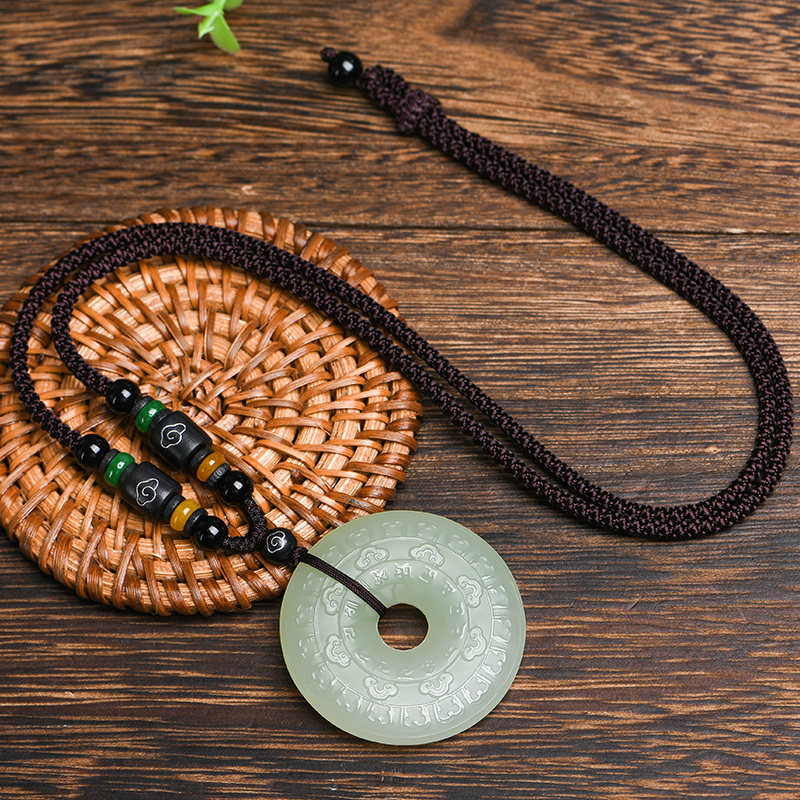 佳媛玉业和田如意平安扣吊坠男女女士款玉玉石玉挂颈饰