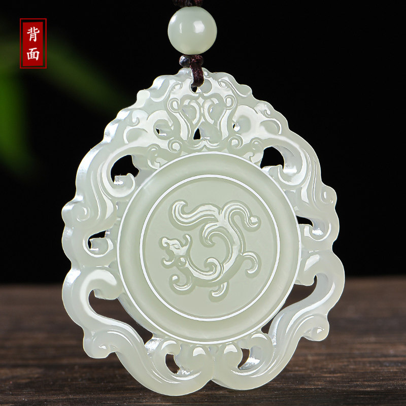 佳媛玉业和田玉仿古龙吊坠男女女士玉坠玉石玉挂颈饰