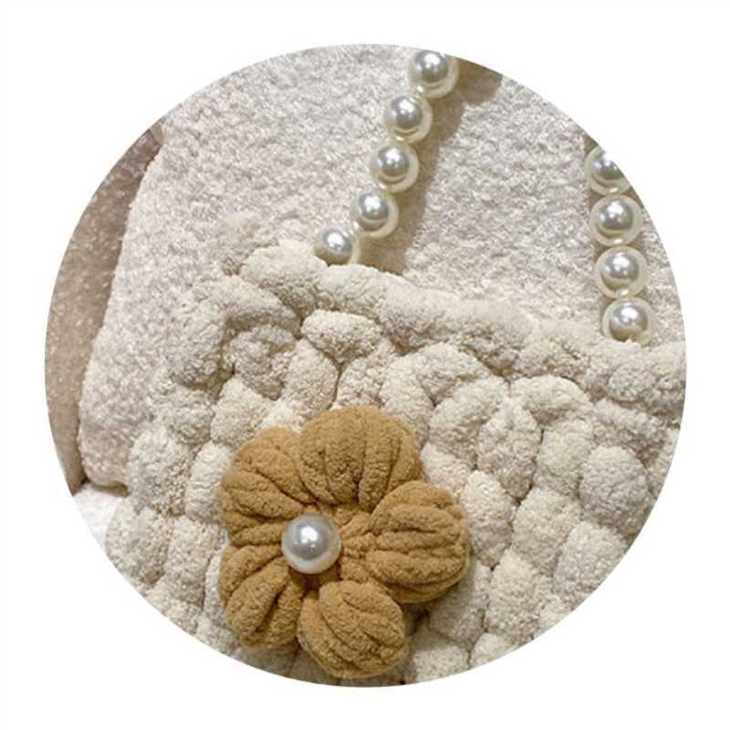 泡芙花球球包抖音泡芙花球球包手工编织包包毛线diy材料包手织自