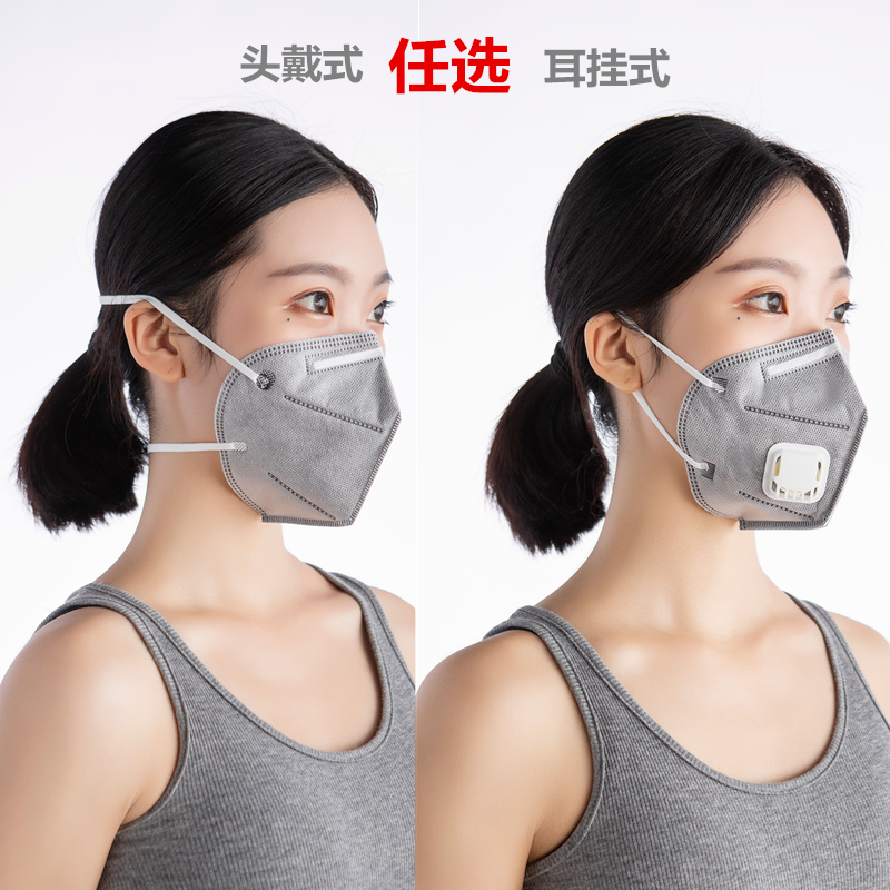 口罩kn95防尘头戴飞沫粉尘工业男女布男女熔喷口罩