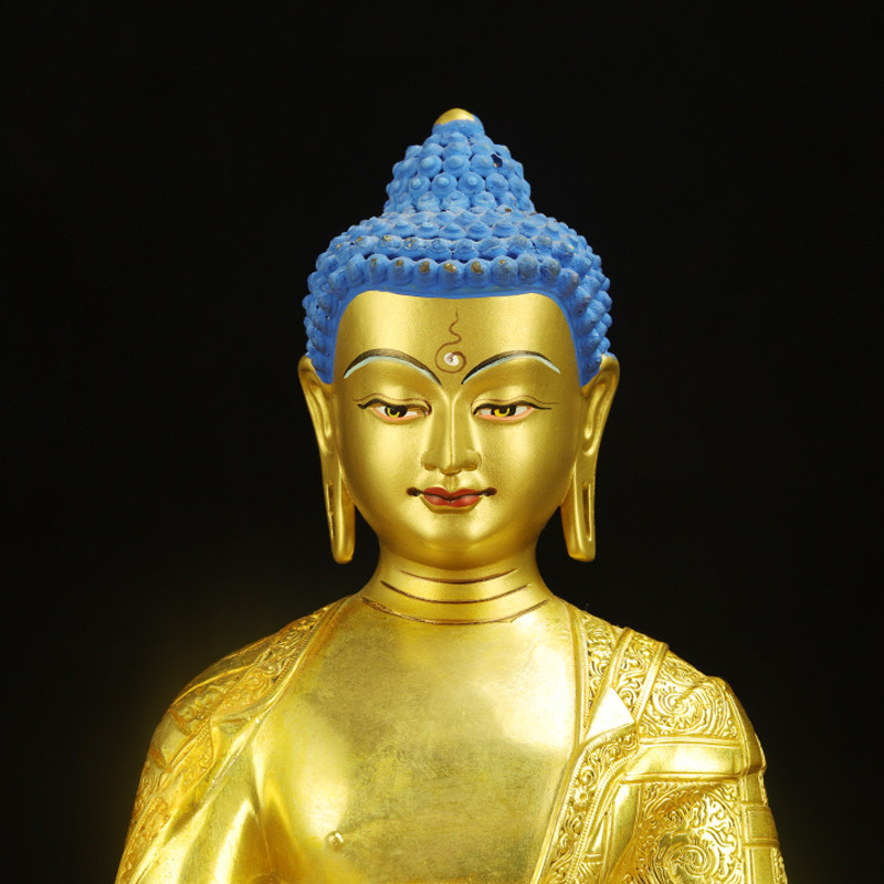 佛像药师纯铜藏传密宗鎏金5寸7寸10寸15寸装饰摆件