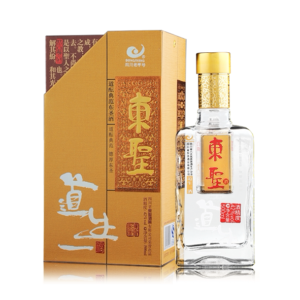 东圣道生一四川绵竹特产浓香型瓶装国产白酒纯粮食酒整箱送礼包邮