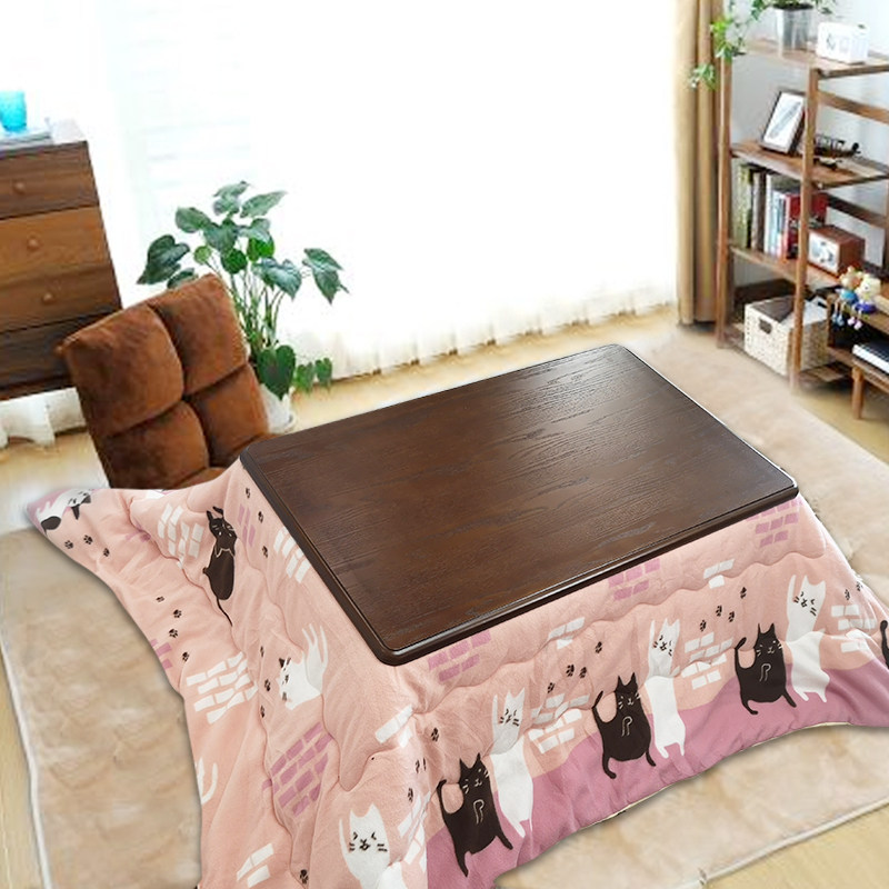 日式被炉桌取暖桌こたつ榻榻米炕几矮桌暖炉桌和室冬天进口取暖器