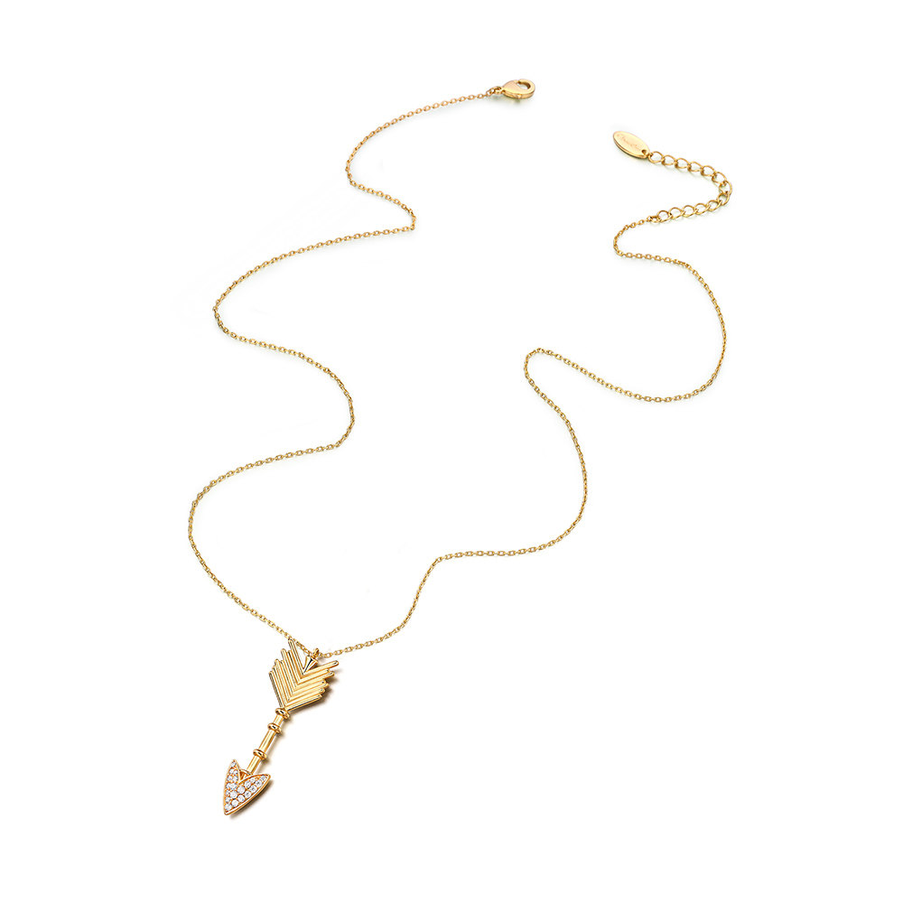 glamever情人系列丘比特之箭项链新款小众设计项链