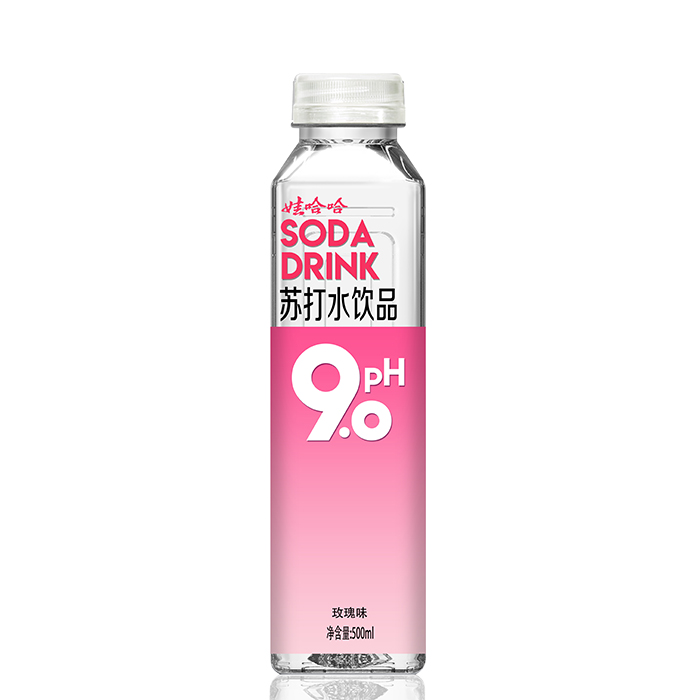 娃哈哈苏打水ph9.0,娃哈哈苏打水海报 哈宝娃哈哈苏打水ph9.0无气弱碱饮品柠檬玫瑰500ml