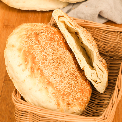 山东菏泽特产吊炉烧饼农家纯手工制作大烧饼五香咸味糕点香酥早餐