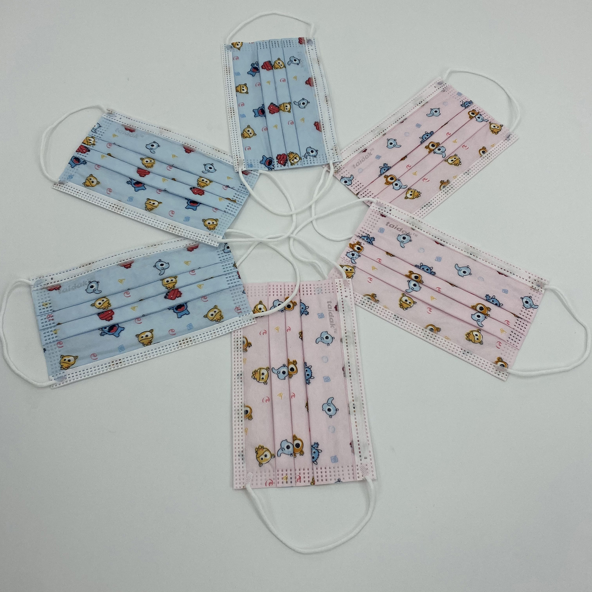 一次性10只装男女儿童三层学生防尘透气泰达康儿童卫生防护口罩