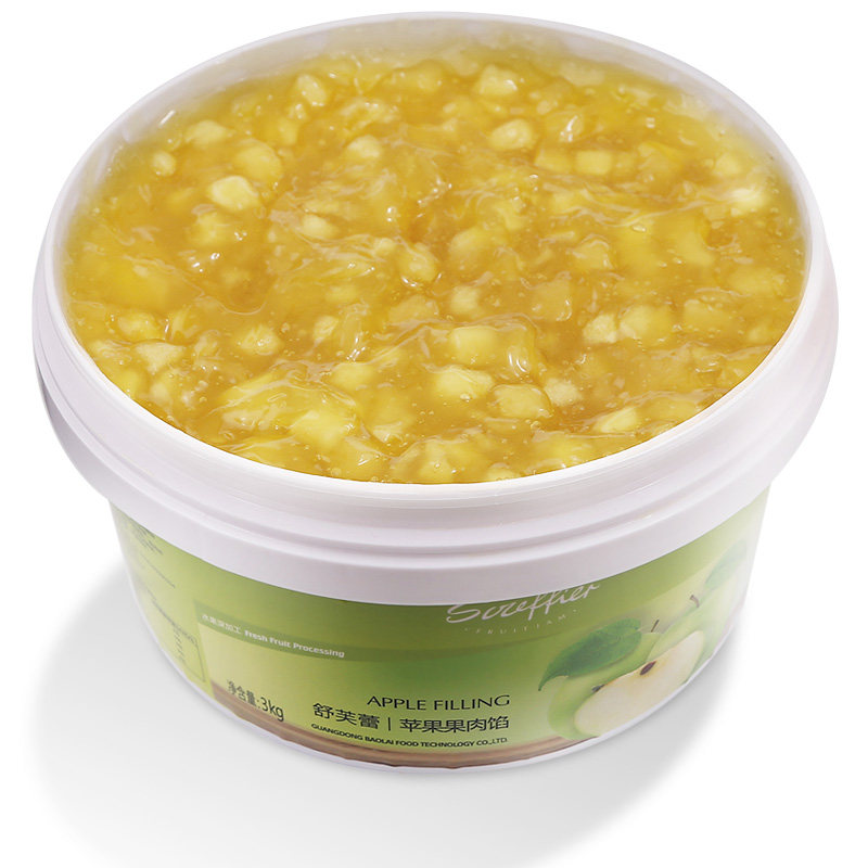舒芙蕾苹果酱蛋糕酱苹果果夹心果馅商用冰淇淋酸奶果酱