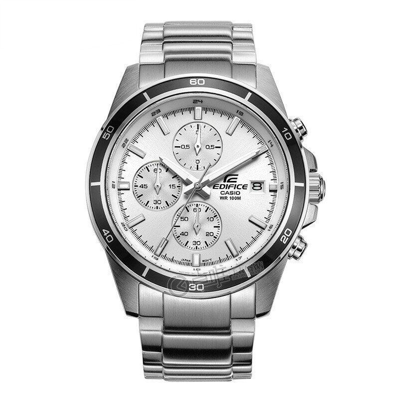 卡西欧男表运动钢带防水石英表腕表efr526d7acasio时尚男士日韩腕表