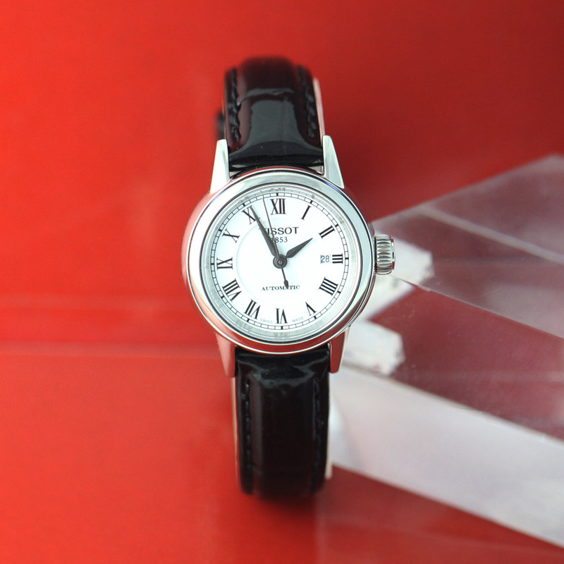 天梭tissot瑞表卡森系列皮带机械女表瑞士腕表