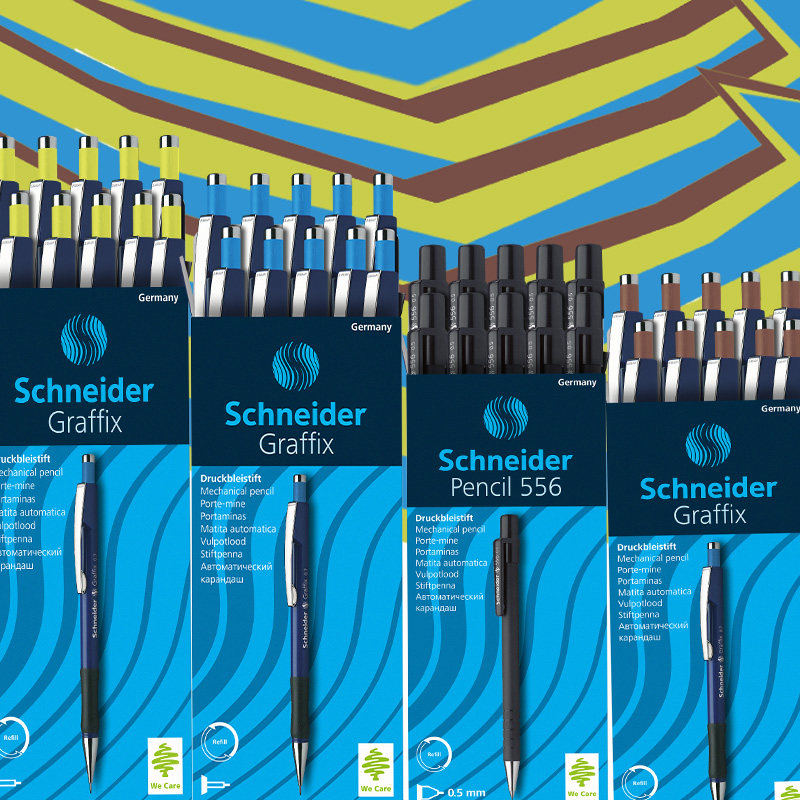 铅笔学生文具施耐德schneider工程师自动学习铅芯专用铅笔