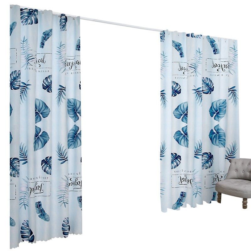 房间隔断自粘窗帘女孩屏风家用挂帘布帘子分割门帘