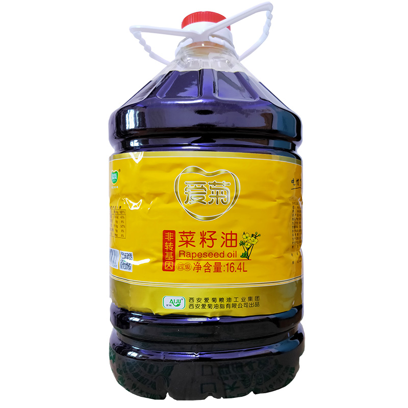 爱菊菜籽油164l2桶食用油大桶油泼辣椒凉皮专用菜籽油