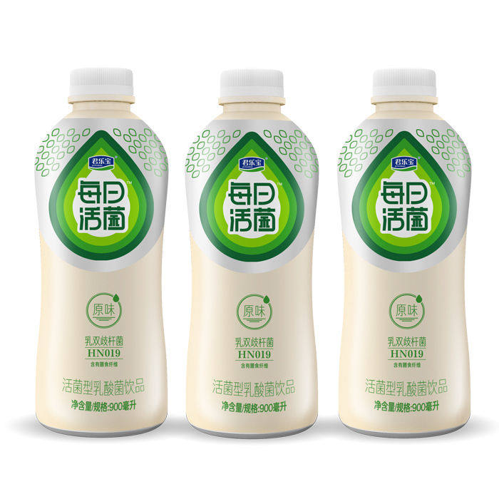 君乐宝每日活菌型乳酸菌饮品900ml瓶装每日清零原味果味多种口味