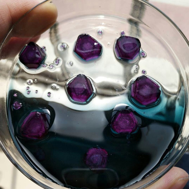 铬矾紫矾紫水晶diy实验材料明矾晶体自制水晶教学仪器