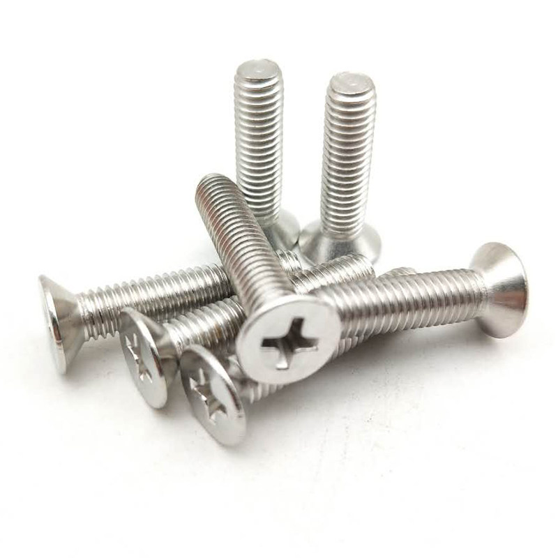 m5m6不锈钢沉头十字机螺钉平头螺栓gb819平机螺丝螺钉