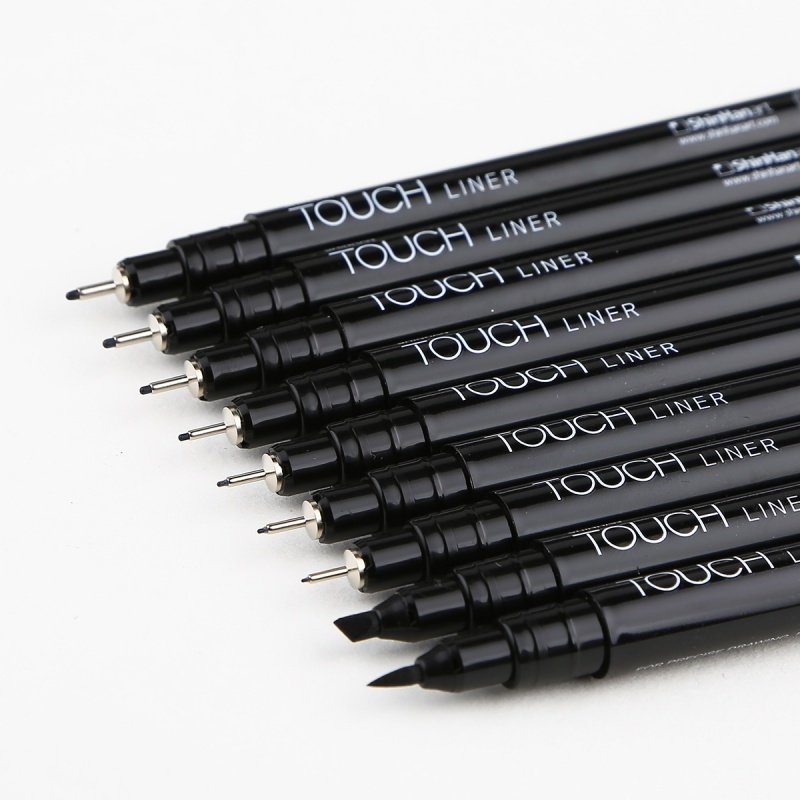 针管防水勾线笔韩国漫画设计绘图规格touch耐光针管笔