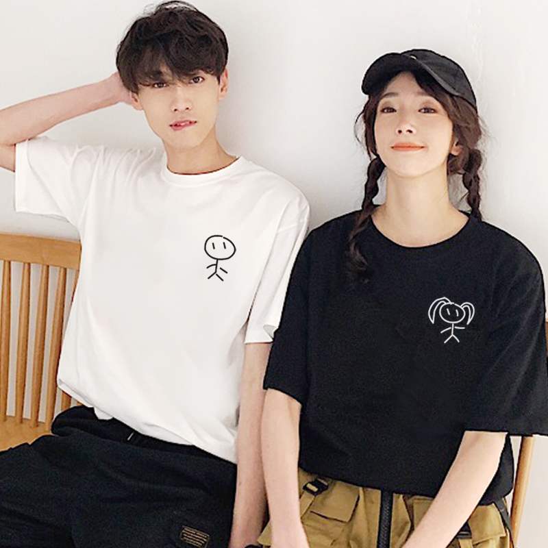 情侣装夏装ins超火港风2020新款夏天宽松气质cosplay女装