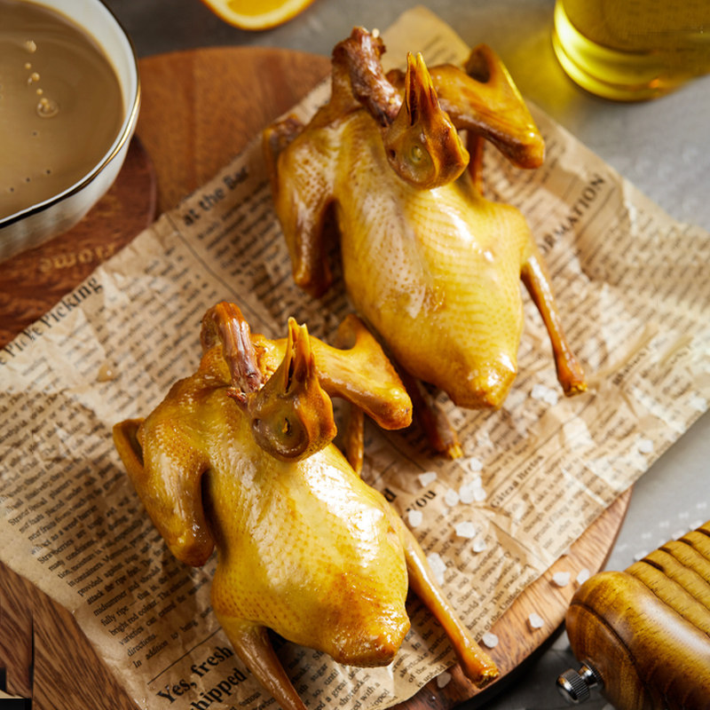 客家盐焗乳鸽新鲜鸽子肉即食私房菜熟食凉菜特产手撕250gx3只包邮