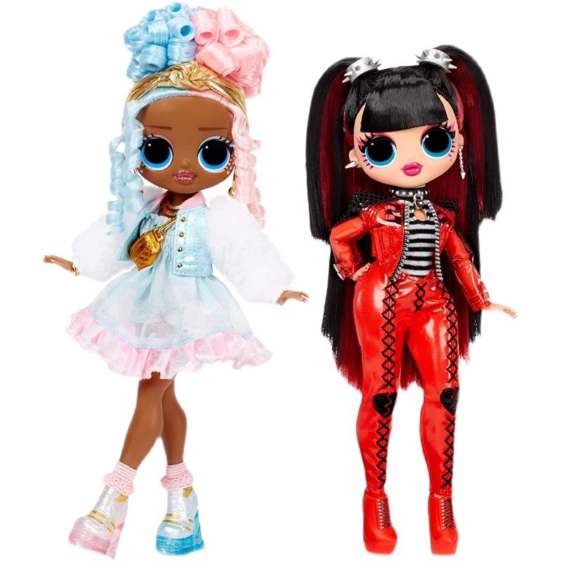 正品lol惊喜喜娃娃omg大姐姐姐天使恶魔4代毛绒布艺类玩具