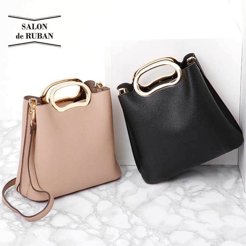 salon手提优雅进口日本软皮de包软皮戴妃斜挎女士包袋