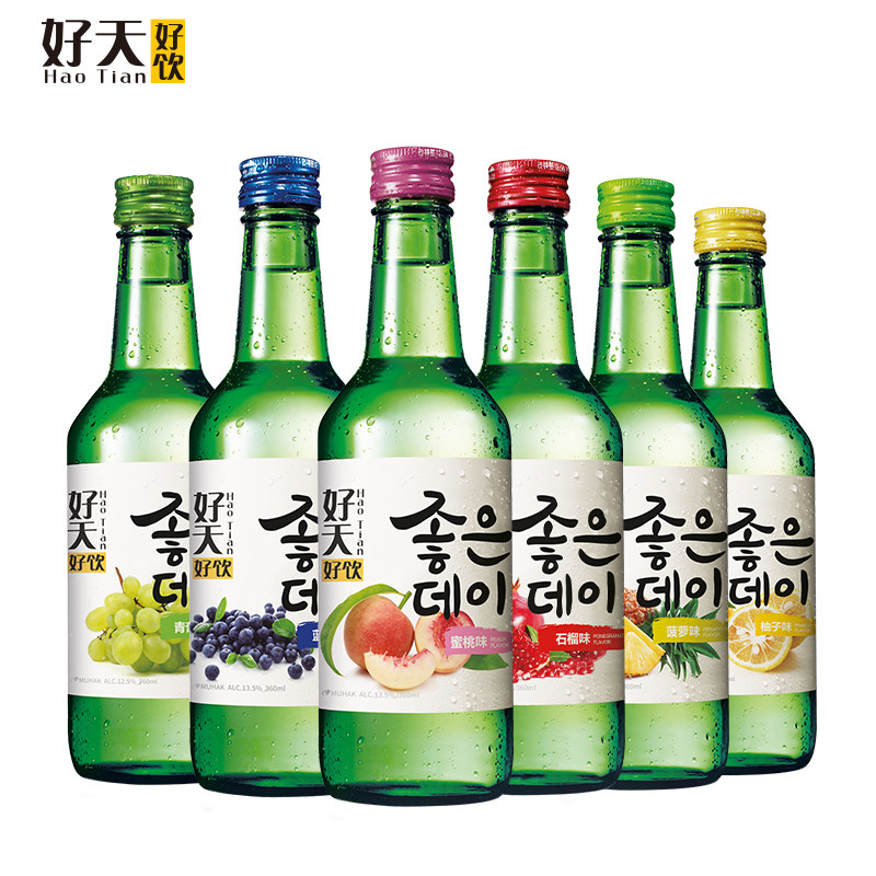 好天好饮蜜桃蓝莓葡萄果味烧酒女士低度微醺清酒