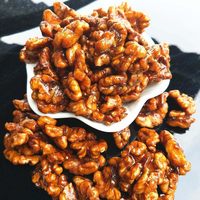 芝麻琥珀核桃仁净重500克或1000克或200克可选坚果肉特产年货零食