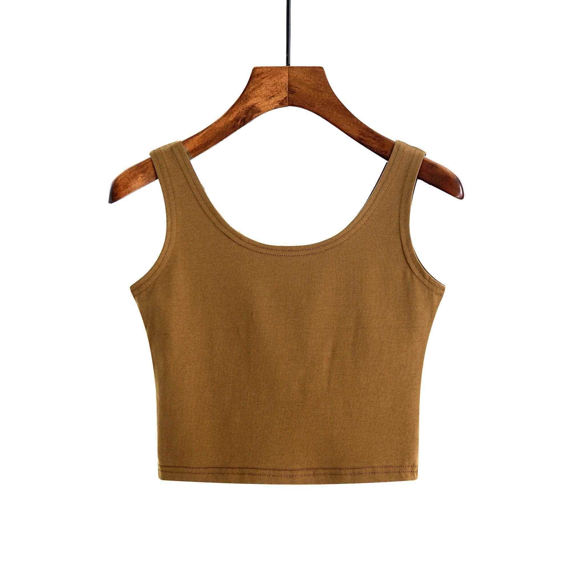 潮流背心加大海边大半内衣中生学生青年女装背心吊带