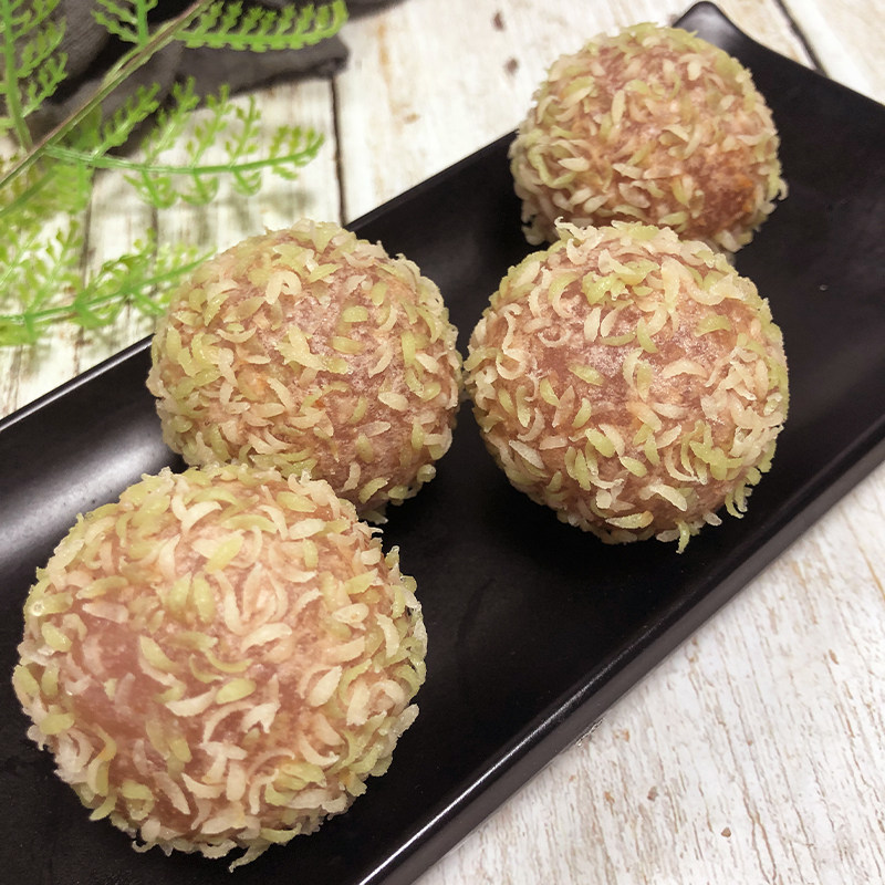 咸蛋黄白茶芋球包心香香芋球爆糯米冷冻半成品中式糕点