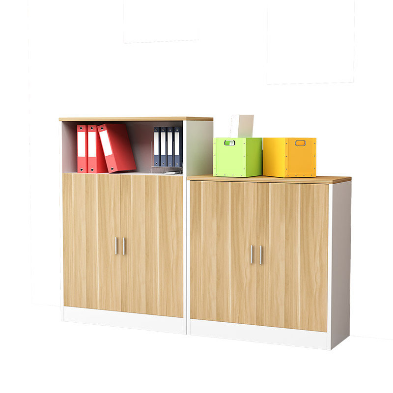 办公地柜矮柜茶水柜储物柜收纳柜简约现代打印机文件柜落地书柜子